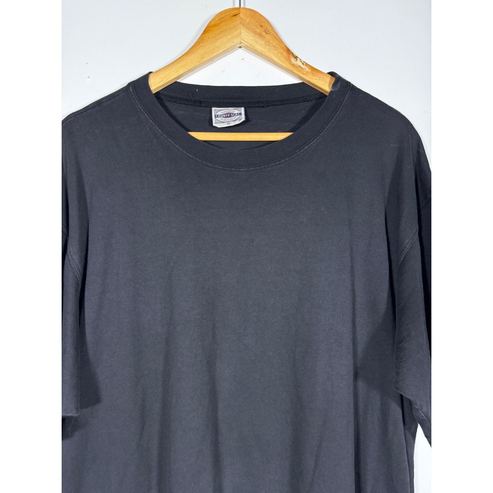 Authentic County Seat Jeanswear Mens XL Black Short Sleeve T-Shirt Crew Neck Tee